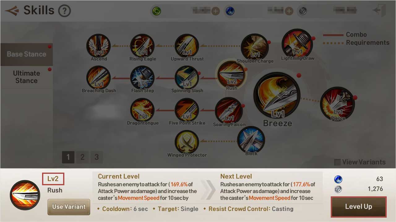 Skill Guide Blade and Soul Revolution 3