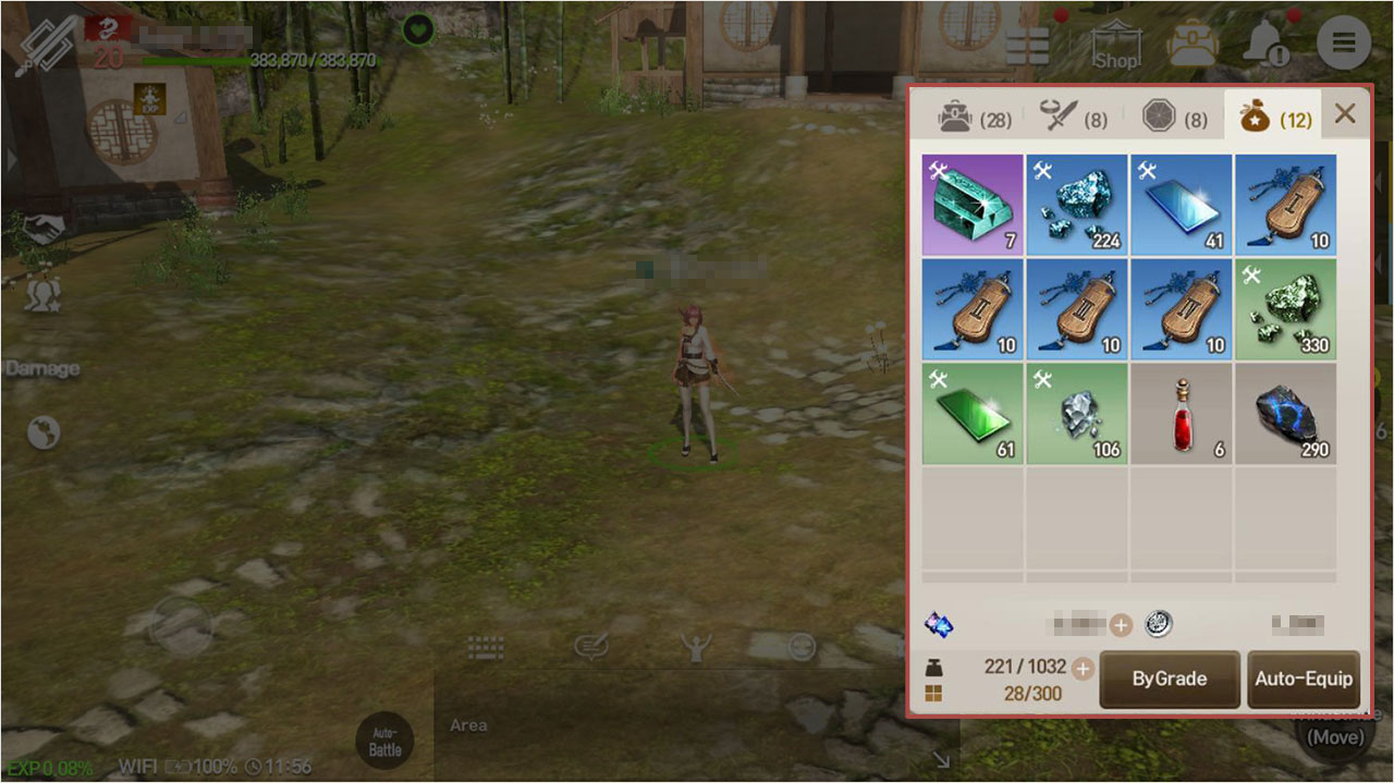 Inventory Guide Blade and Soul Revolution 6