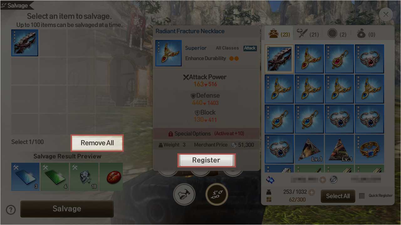 Equipment Guide Blade and Soul Revolution 30