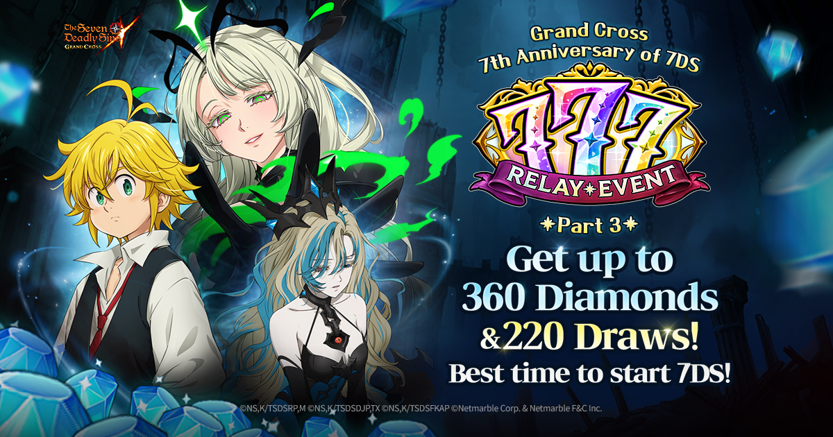 Compte Seven Deadly Sins Grand Cross Global – Android/iOS – Neuf