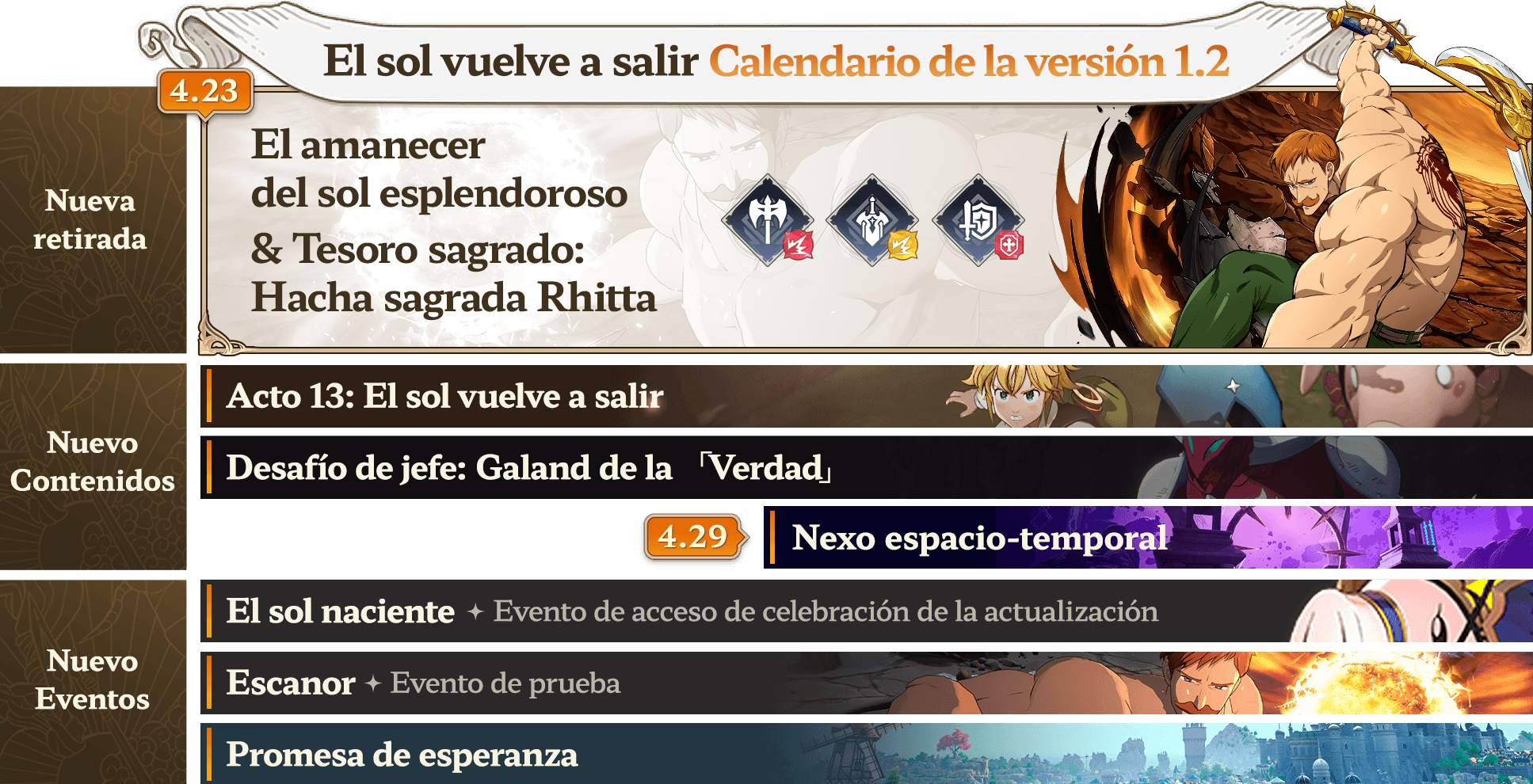 Calendario de eventos