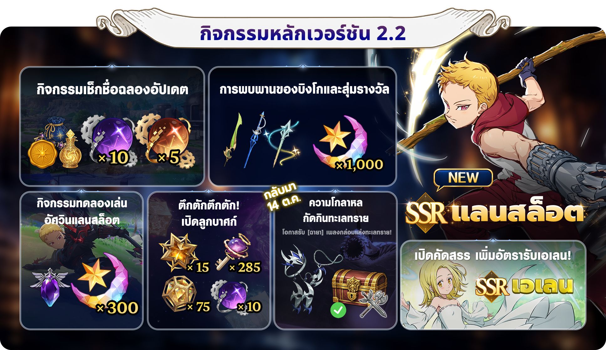 กิจกรรมใหม่